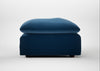 Astrid Ottoman Smart Velvet Petrol / Walnut Stained Beech
