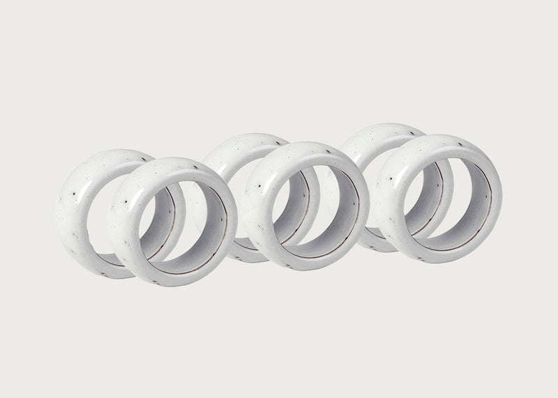 Nordic Sand Napkin Ring Set of 6