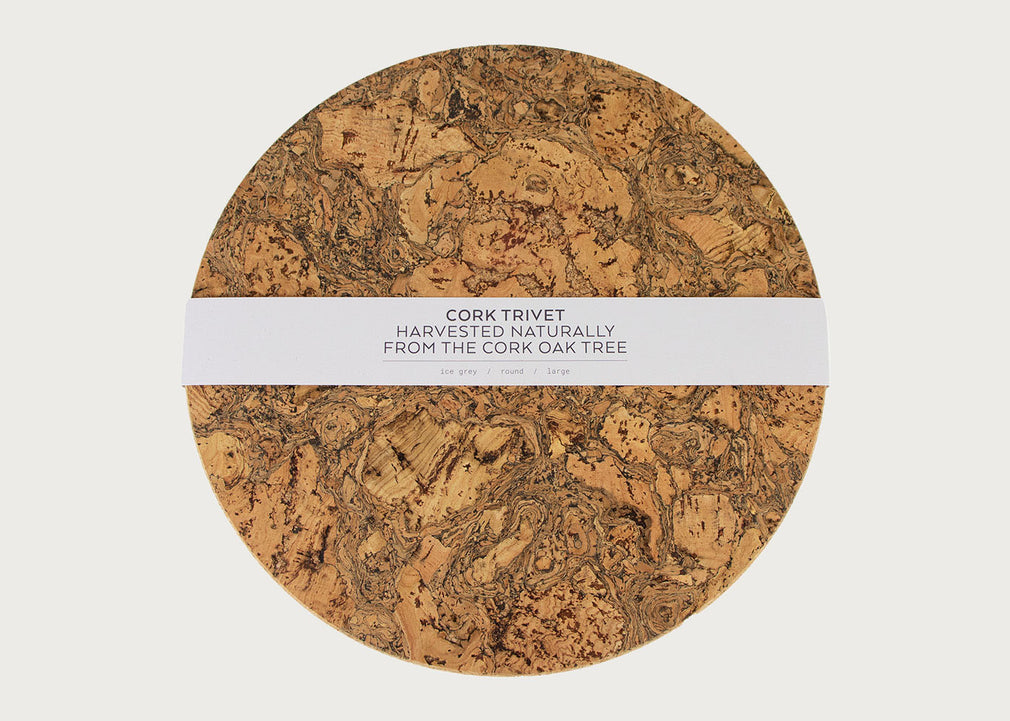 Natural Cork Round Trivet Large