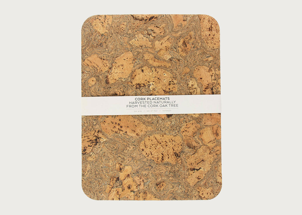Natural Cork Rectangle Placemats Set of 4