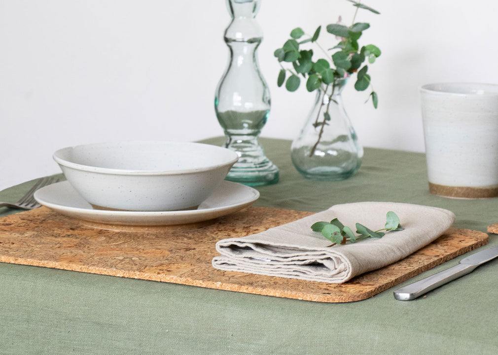 Natural Cork Rectangle Placemats Set of 4