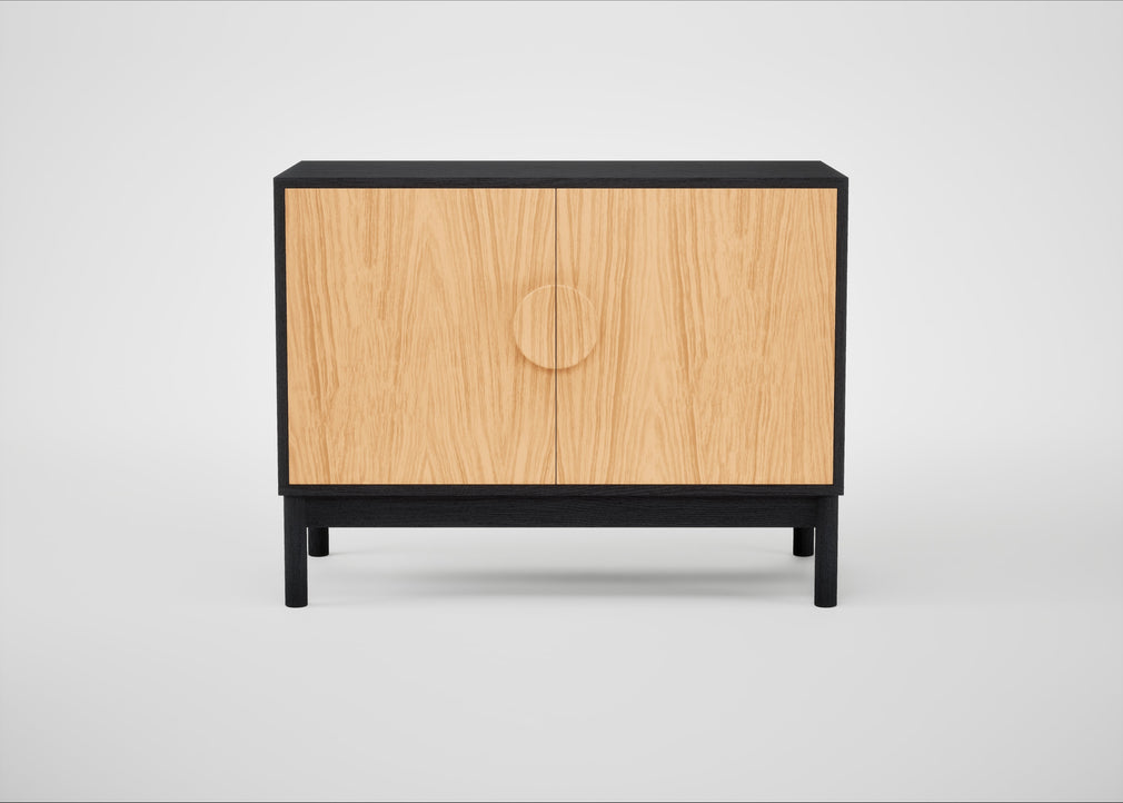 Tinta Small Sideboard Natural Oak / Black Stain