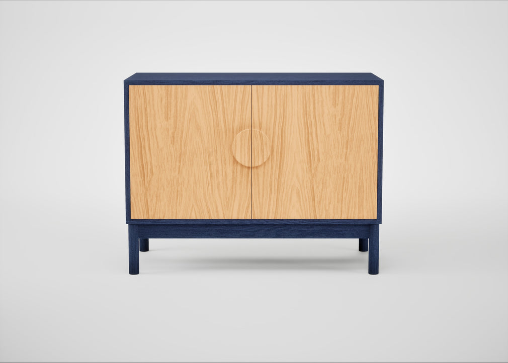 Tinta Small Sideboard Natural Oak / Blue Stain