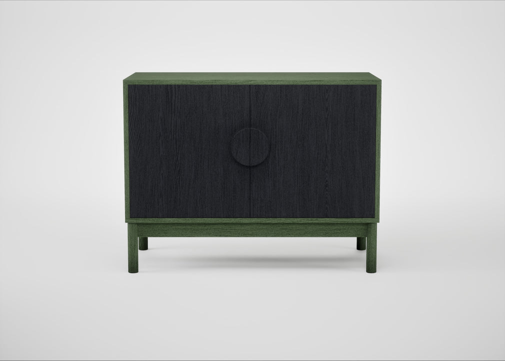 Tinta Small Sideboard Black Stain / Green Stain