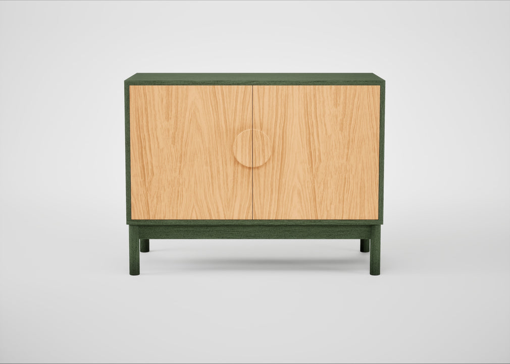 Tinta Small Sideboard Natural Oak / Green Stain