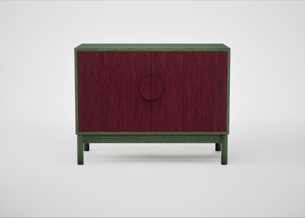 Tinta Small Sideboard Red Stain / Green Stain