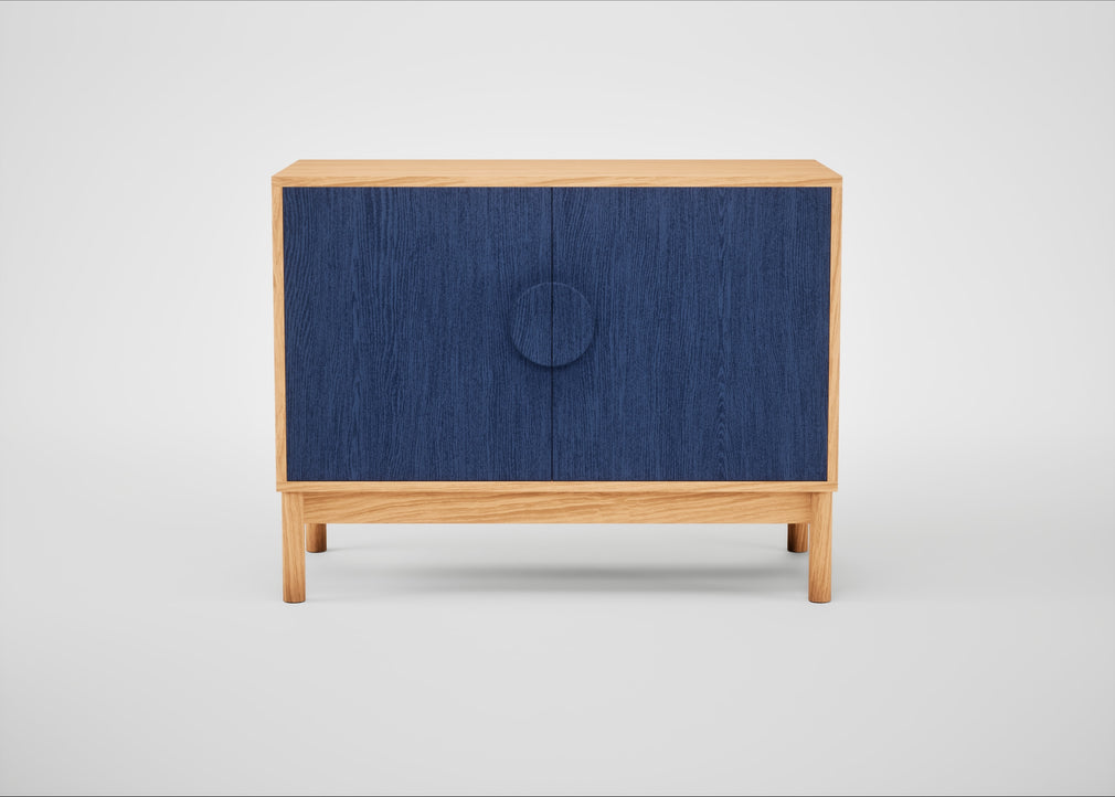Tinta Small Sideboard Blue Stain / Natural Oak