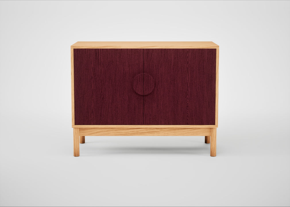 Tinta Small Sideboard Red Stain / Natural Oak
