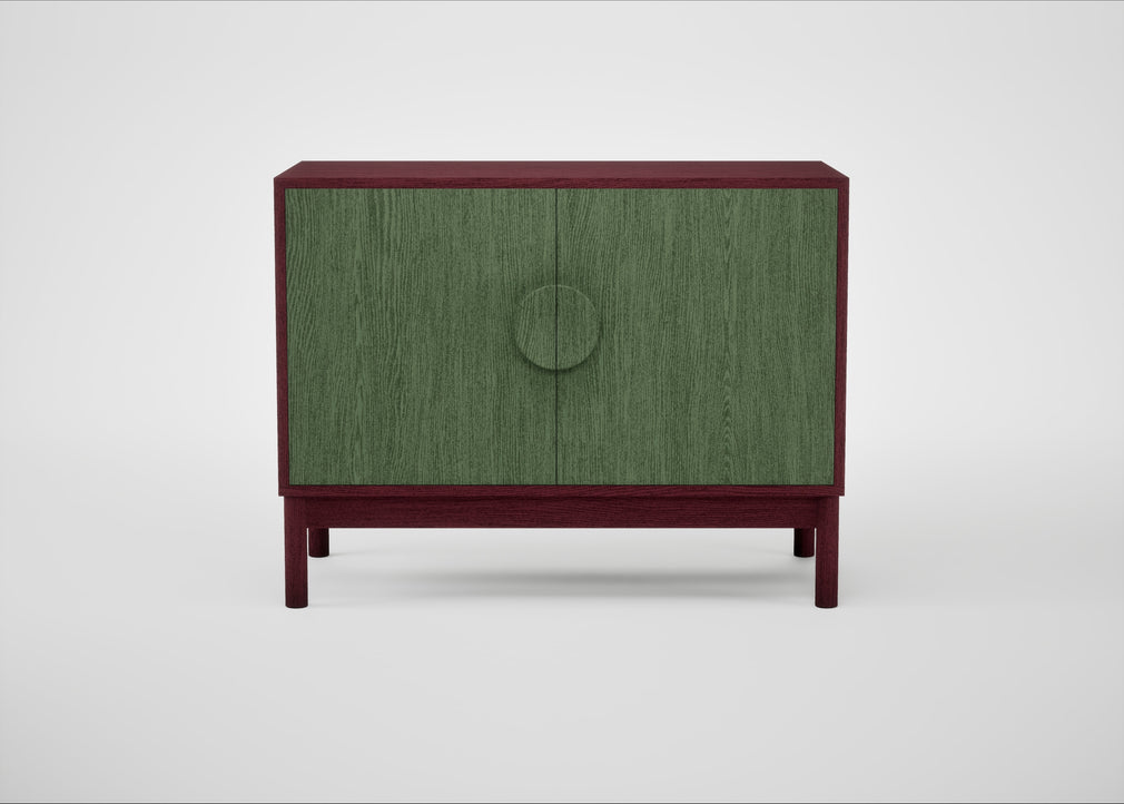 Tinta Small Sideboard Green Stain / Red Stain