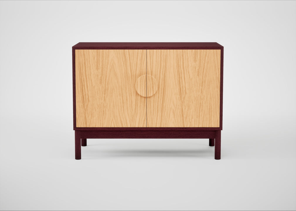 Tinta Small Sideboard Natural Oak / Red Stain