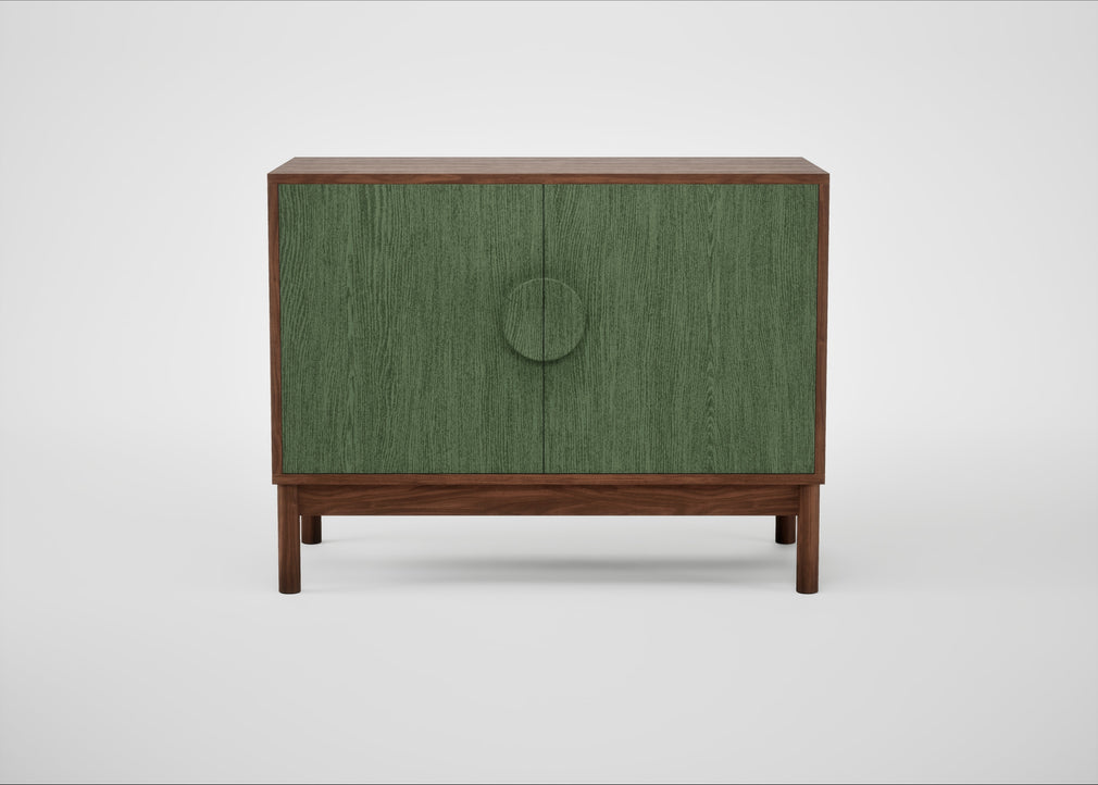 Tinta Small Sideboard Green Stain / Walnut