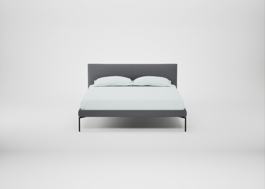 Matera Bed King / Siena Cotton Shale Grey / Black