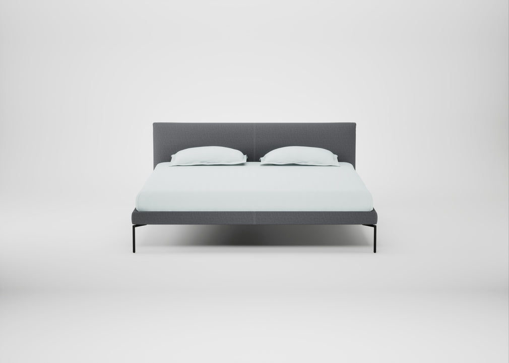 Matera Bed Super King / Siena Cotton Shale Grey / Black