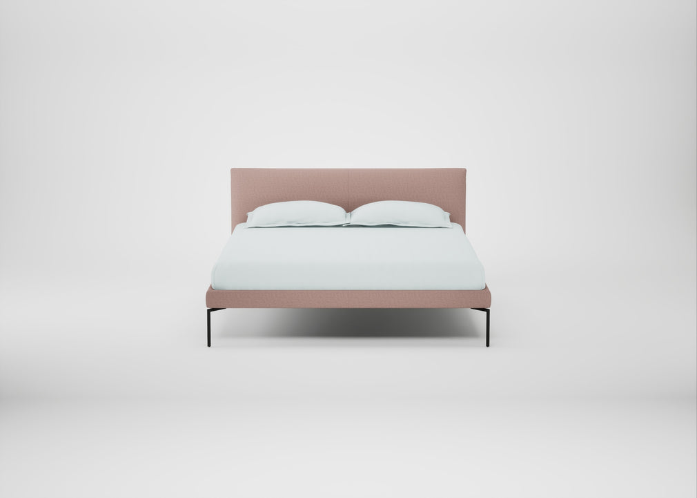 Matera Bed King / Siena Cotton Dusky Pink / Black