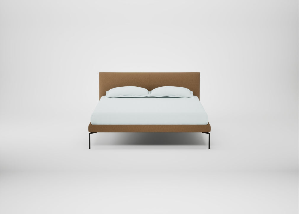 Matera Bed King / Siena Cotton Clay / Black