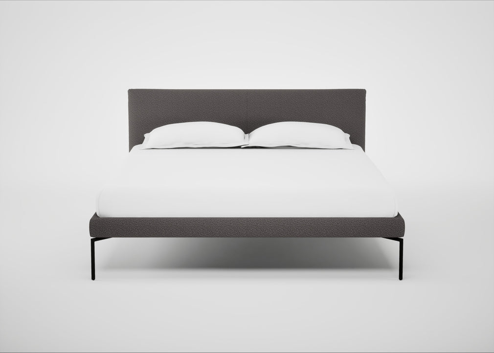 Matera Bed King / Loop Boucle Granite / Black