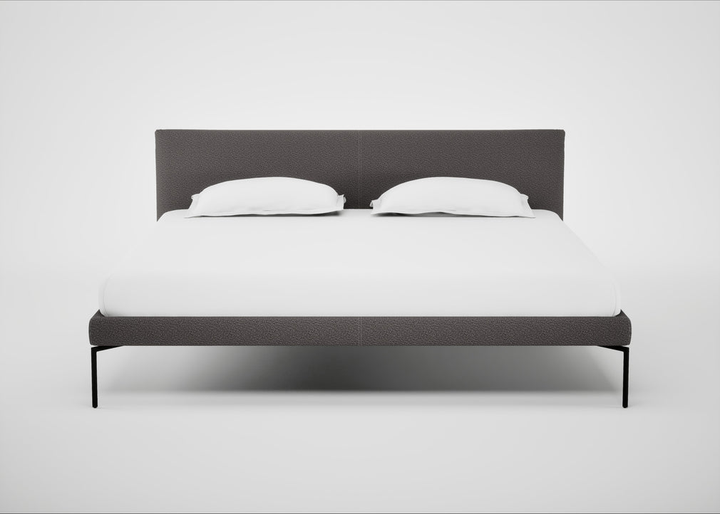 Matera Bed Super King / Loop Boucle Granite / Black