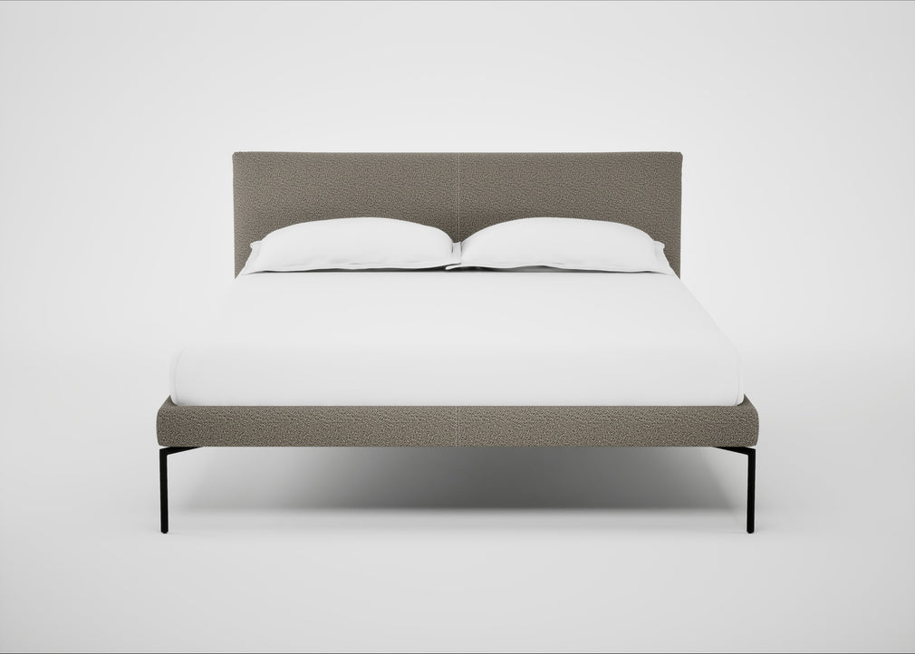 Matera Bed Double / Loop Boucle Taupe / Black