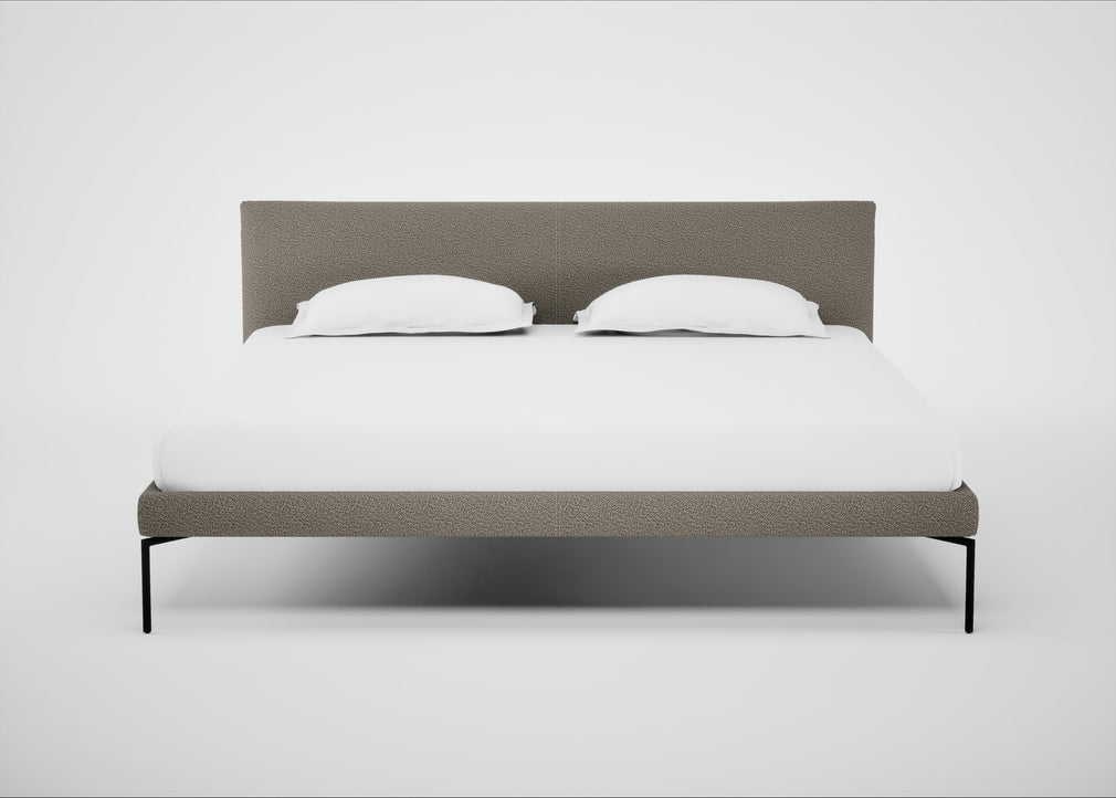 Matera Bed Super King / Loop Boucle Taupe / Black