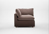 Astrid Corner Unit Smart Velvet Mouse / Natural Beech