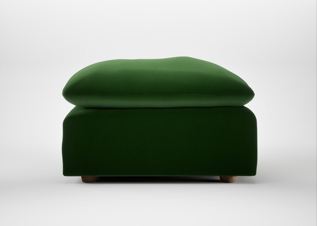 Astrid Ottoman Smart Velvet Forest / Natural Beech
