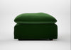 Astrid Ottoman Smart Velvet Forest / Walnut Stained Beech