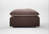 Astrid Ottoman Smart Velvet Mouse / Natural Beech