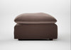 Astrid Ottoman Smart Velvet Mouse / Walnut Stained Beech