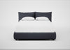 Pillow Storage Bed Double / No Storage / Luxury Leather Anthracite