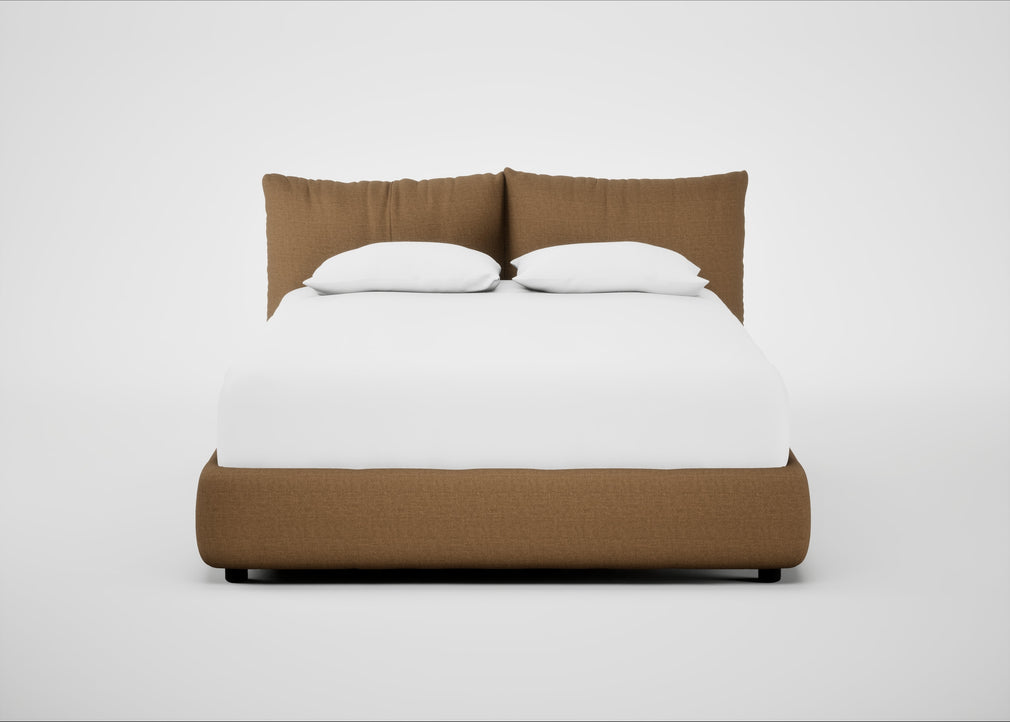 Pillow Storage Bed Double / No Storage / Siena Cotton Clay