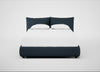 Pillow Storage Bed Double / No Storage / Siena Cotton Deep Sea
