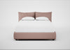 Pillow Storage Bed Double / No Storage / Siena Cotton Dusky Pink