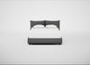 Pillow Storage Bed Double / No Storage / Tundra Texture Pewter