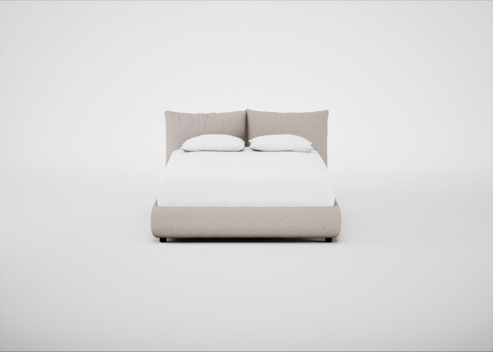 Pillow Storage Bed Double / No Storage / Tundra Texture Stone