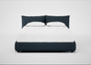 Pillow Storage Bed King / No Storage / Siena Cotton Deep Sea