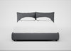 Pillow Storage Bed King / No Storage / Siena Cotton Shale Grey