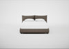 Pillow Storage Bed King / No Storage / Tundra Texture Latte