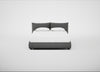 Pillow Storage Bed King / No Storage / Tundra Texture Pewter
