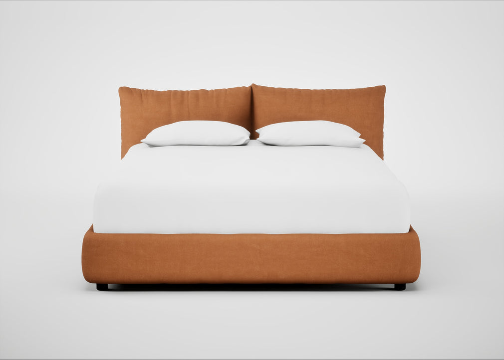 Pillow Storage Bed Super King / No Storage / Luxury Leather Canella