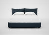 Pillow Storage Bed Super King / No Storage / Siena Cotton Deep Sea