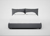Pillow Storage Bed Super King / No Storage / Siena Cotton Shale Grey