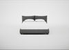 Pillow Storage Bed Super King / No Storage / Tundra Texture Pewter