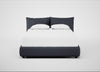 Pillow Storage Bed Double / Underbed Storage / Luxury Leather Anthracite