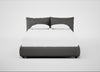 Pillow Storage Bed Double / Underbed Storage / Luxury Leather Slate