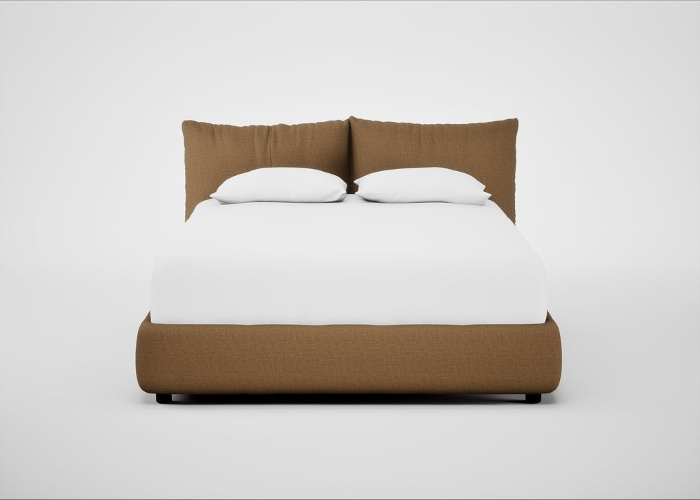 Pillow Storage Bed Double / Underbed Storage / Siena Cotton Clay