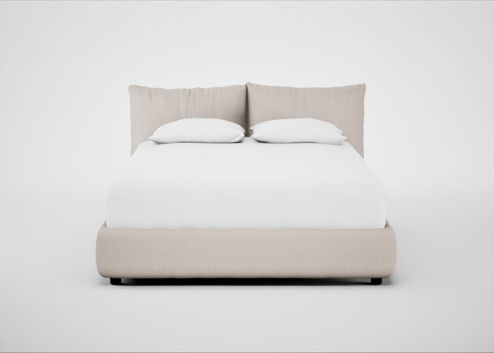 Pillow Storage Bed Double / Underbed Storage / Siena Cotton Natural