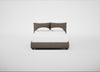 Pillow Storage Bed Double / Underbed Storage / Tundra Texture Latte