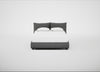 Pillow Storage Bed Double / Underbed Storage / Tundra Texture Pewter