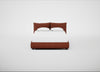 Pillow Storage Bed Double / Underbed Storage / Tundra Texture Rust