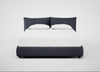 Pillow Storage Bed King / Underbed Storage / Luxury Leather Anthracite